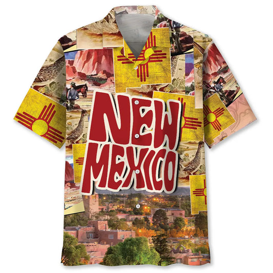 Hawaiian Shirt / Adults / S Vintage New Mexico Hawaiian Shirt