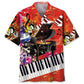 Hawaiian Shirt / Adults / S Vintage Piano Art Hawaiian Shirt