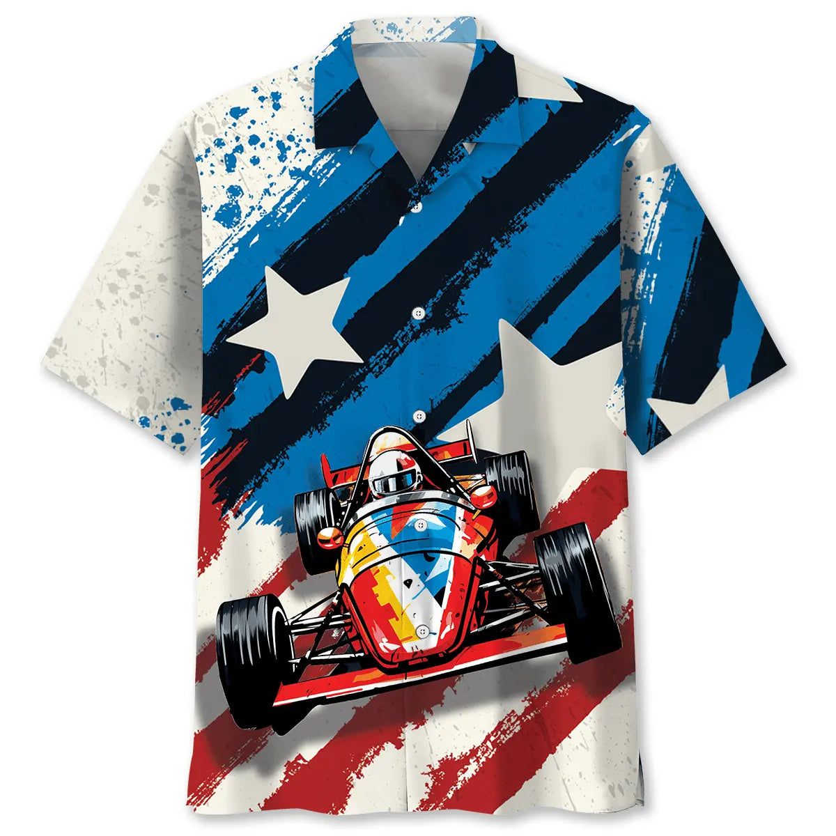 Hawaiian Shirt / Adults / S Vintage Quarter Midget Race Car Hawaiian Shirt