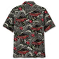 Vintage Red Grand Piano Rose Hawaiian Shirt
