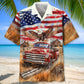 Vintage Red Pick Up truck Hawaiian Shirt