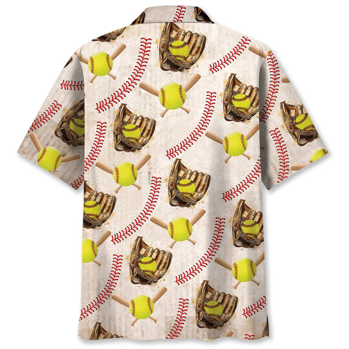 Vintage Softball Hawaiian Shirt
