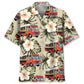 Hawaiian Shirt / Adults / S Vintage Street Red Food Truck Hawaiian Shirt