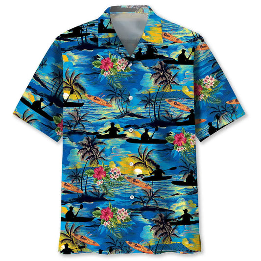 Hawaiian Shirt / Adults / S Vintage Tropical Kayaking Hawaiian Shirt