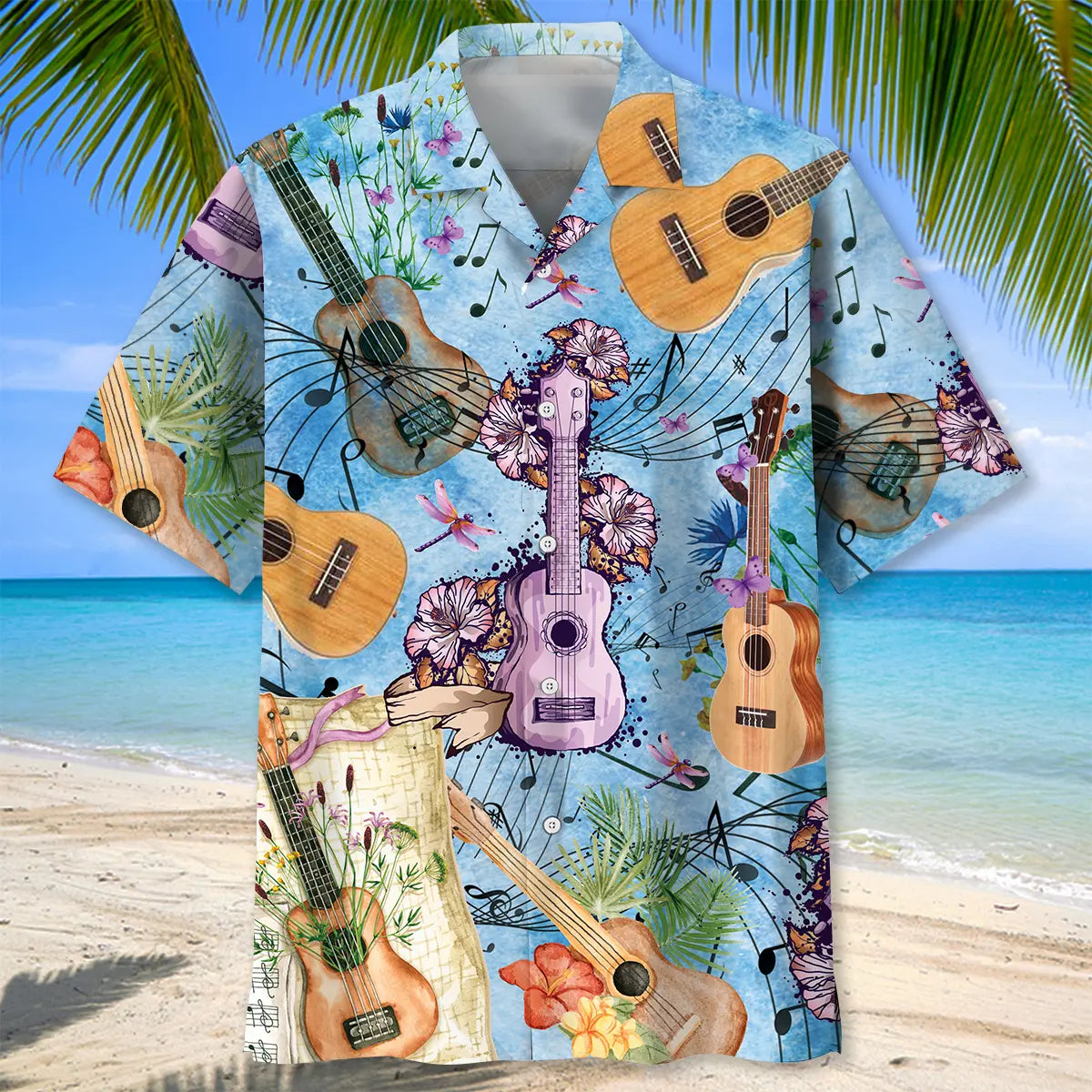 Vintage Ukulele Hawaiian Shirt