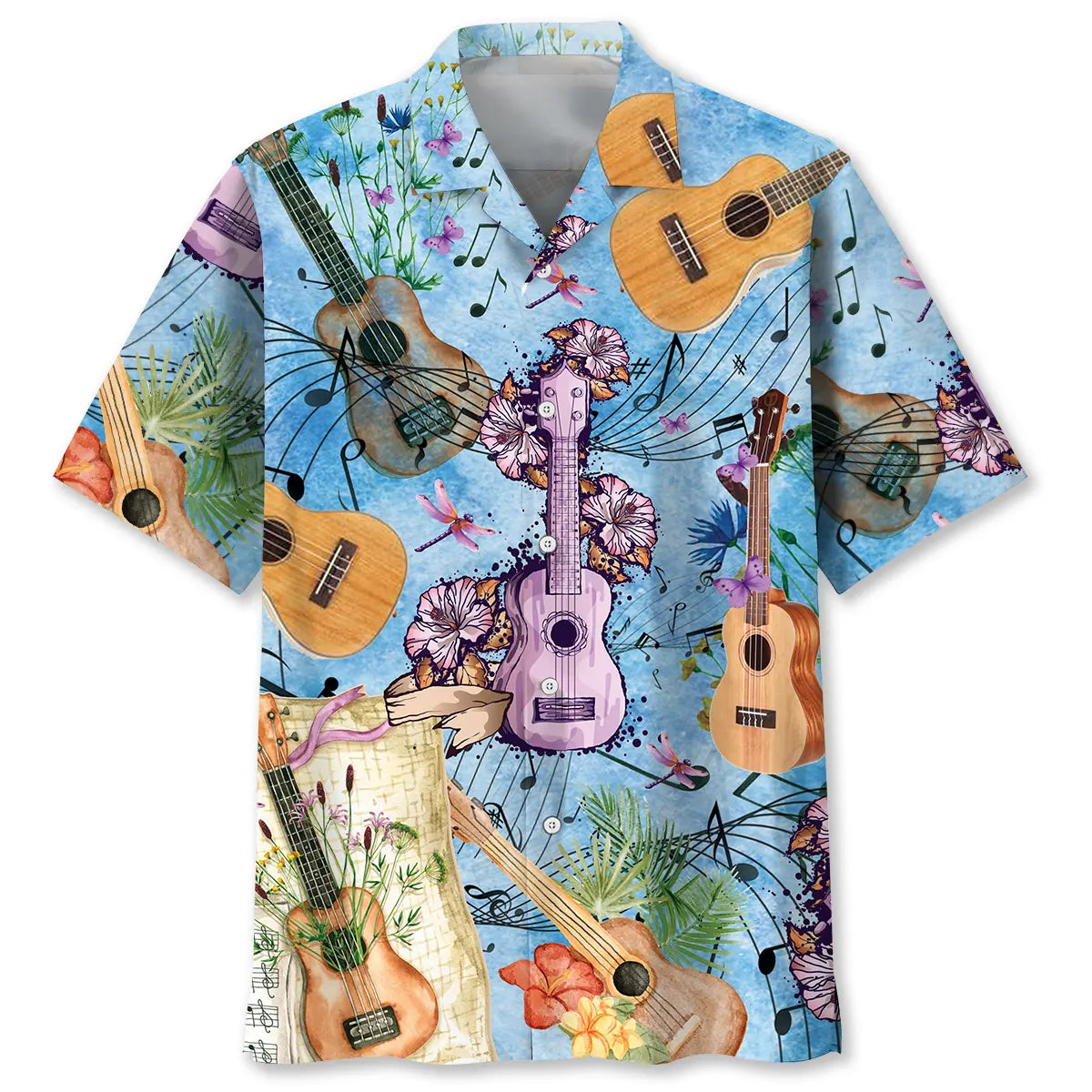 Hawaiian Shirt / Adults / S Vintage Ukulele Hawaiian Shirt