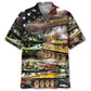 Hawaiian Shirt / Adults / S Vintage USA Military Vehicles Hawaiian Shirt