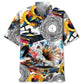 Hawaiian Shirt / Adults / S Vinyl Record Abstract Hawaiian Shirt