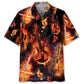 Hawaiian Shirt / Adults / S Violin In Fire Hawaiian Shirt