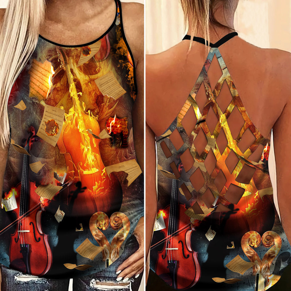 Violin Love And Life 4 – Hollow Tank Top