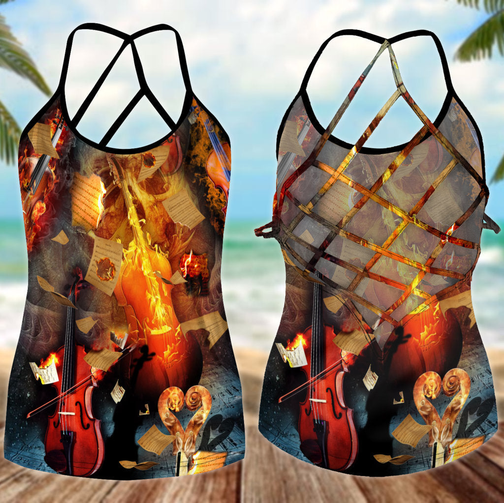 Violin Love And Life 4 – Hollow Tank Top
