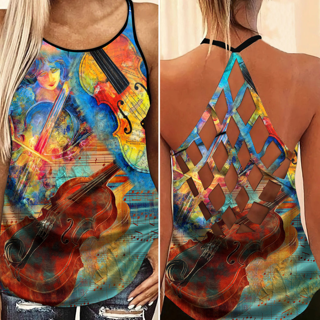 Violin Love And Life 6 – Hollow Tank Top