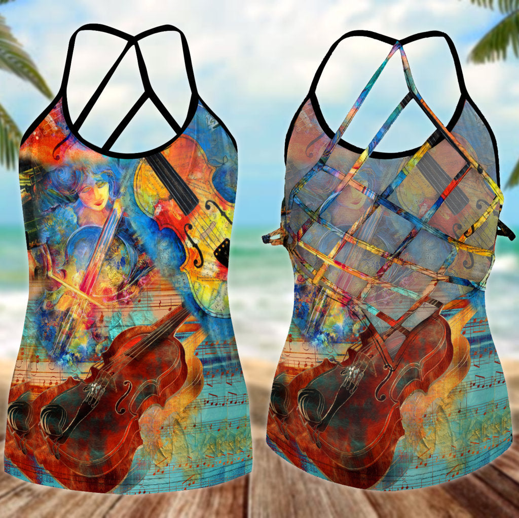 Violin Love And Life 6 – Hollow Tank Top