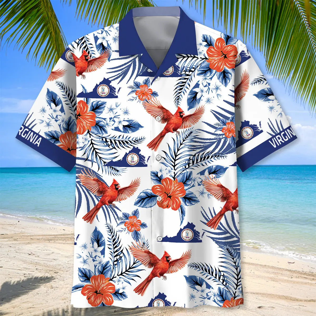 Virginia Humming Bird Proud State Hawaiian Shirt