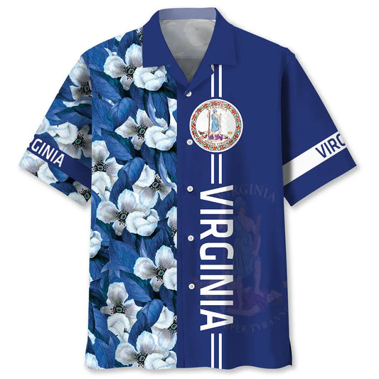 Hawaiian Shirt / Adults / S Virginia Proud Floral Hawaiian Shirt