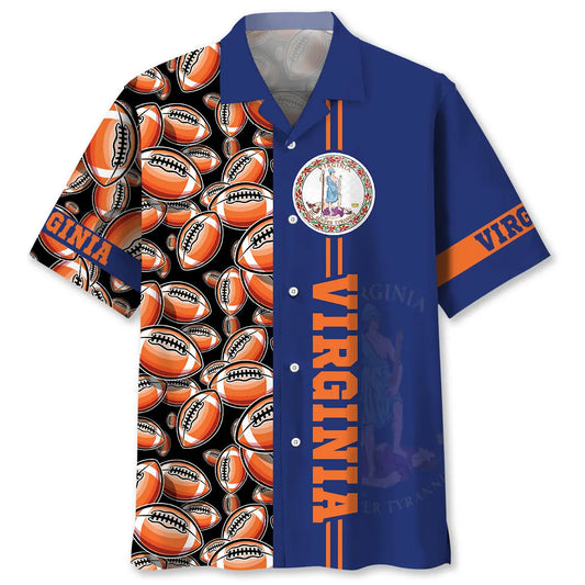 Hawaiian Shirt / Adults / S Virginia State Football Hawaiian Shirt
