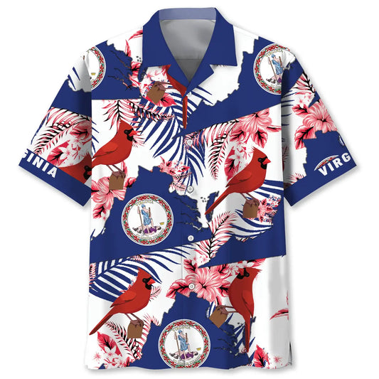 Hawaiian Shirt / Adults / S Virginia State Hawaiian Shirt