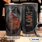 Viking Wolf Fire And Black Personalized 20 Oz Tumbler