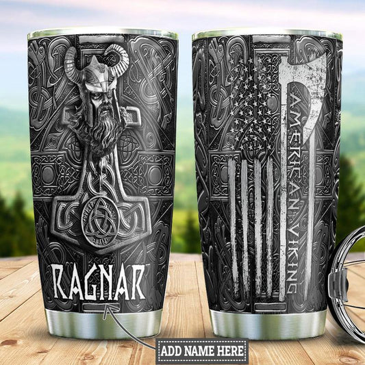 Viking Norse American Personalized 20 Oz Tumbler