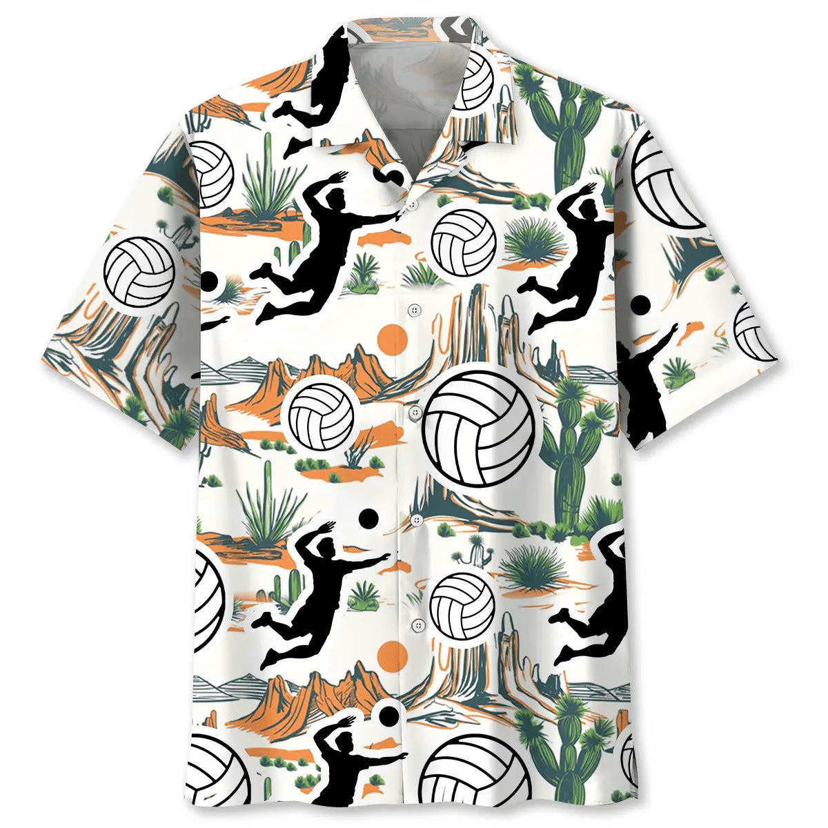 Hawaiian Shirt / Adults / S Volleyball Desert Hawaiian Shirt