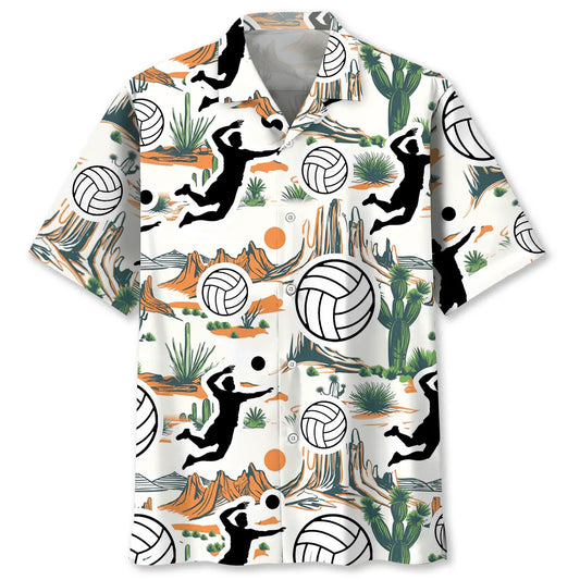 Hawaiian Shirt / Adults / S Volleyball Desert Hawaiian Shirt