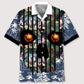 Hawaiian Shirt / Adults / S volleyball flower skull hawaiian shirt