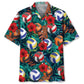 Hawaiian Shirt / Adults / S Volleyball Flowers Balls Hawaiian Shirt