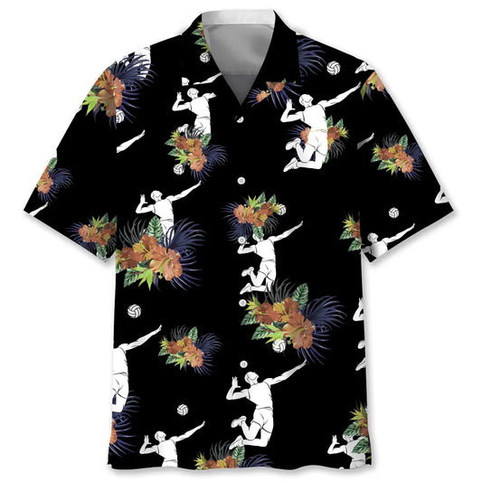 Hawaiian Shirt / Adults / S Volleyball Hawaiian Nature Hawaiian Shirt