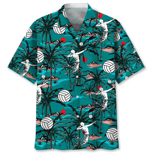 Hawaiian Shirt / Adults / S Volleyball Vintage Hawaiian Shirt