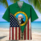 Washington State Flag Hawaiian Shirt