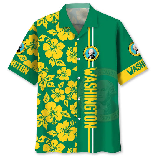 Hawaiian Shirt / Adults / S Washington State Lover Hawaiian Shirt