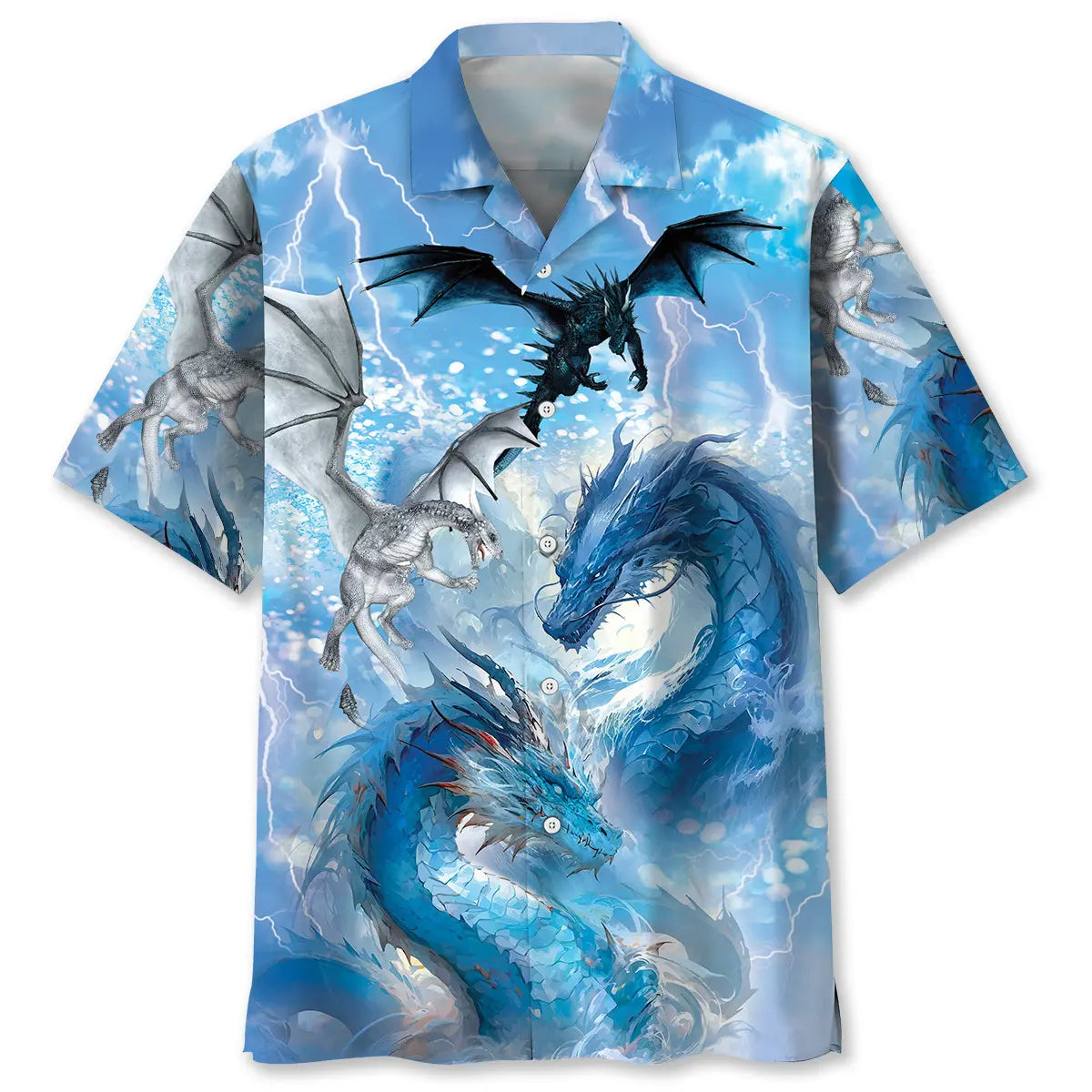 Hawaiian Shirt / Adults / S Water Dragon Hawaiian Shirt