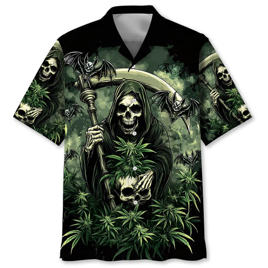 Hawaiian Shirt / Adults / S Weed Makes Me Happy Humans Make My Head Hurt Hawaiian Shirt