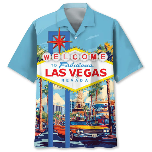 Hawaiian Shirt / Adults / S Welcome To Las Vegas Nevada Hawaiian Shirt