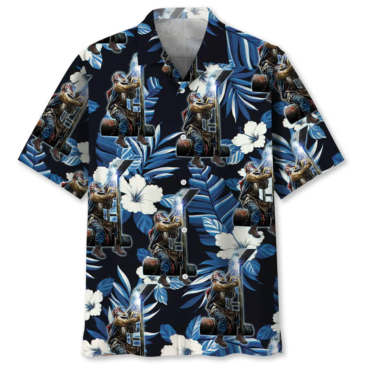 Hawaiian Shirt / Adults / S Welder Proud Hawaiian Shirt