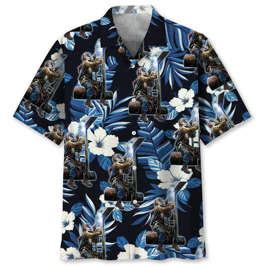 Hawaiian Shirt / Adults / S Welder Proud Hawaiian Shirt