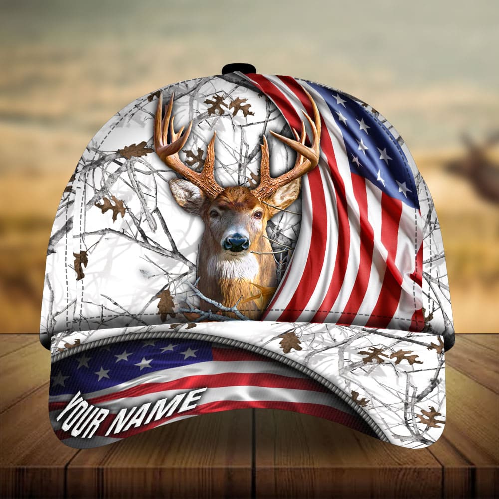 Premium New US Deer Hunting Personalized – Classic Cap