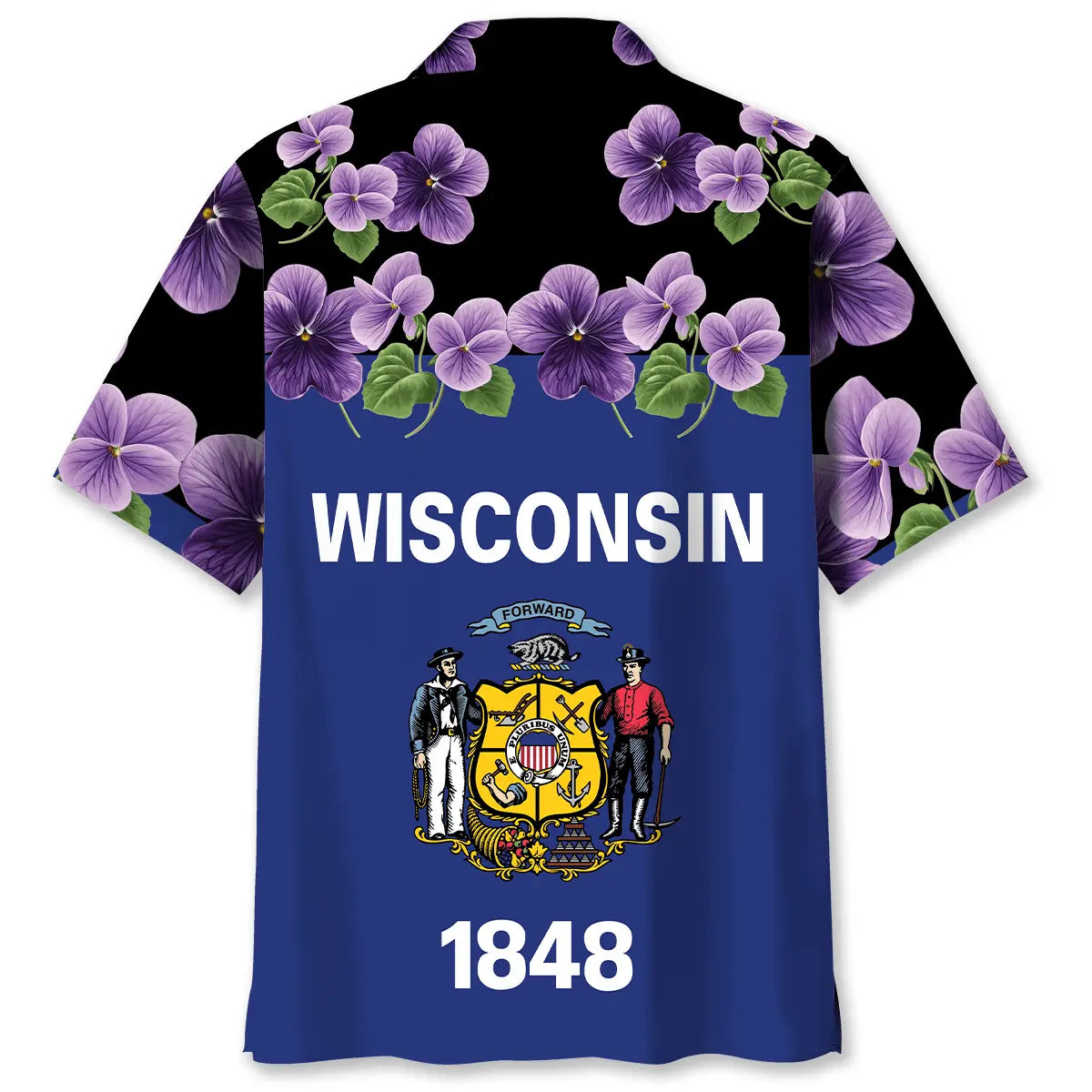 Wisconsin 1848 Hawaiian Shirt