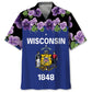 Hawaiian Shirt / Adults / S Wisconsin 1848 Hawaiian Shirt