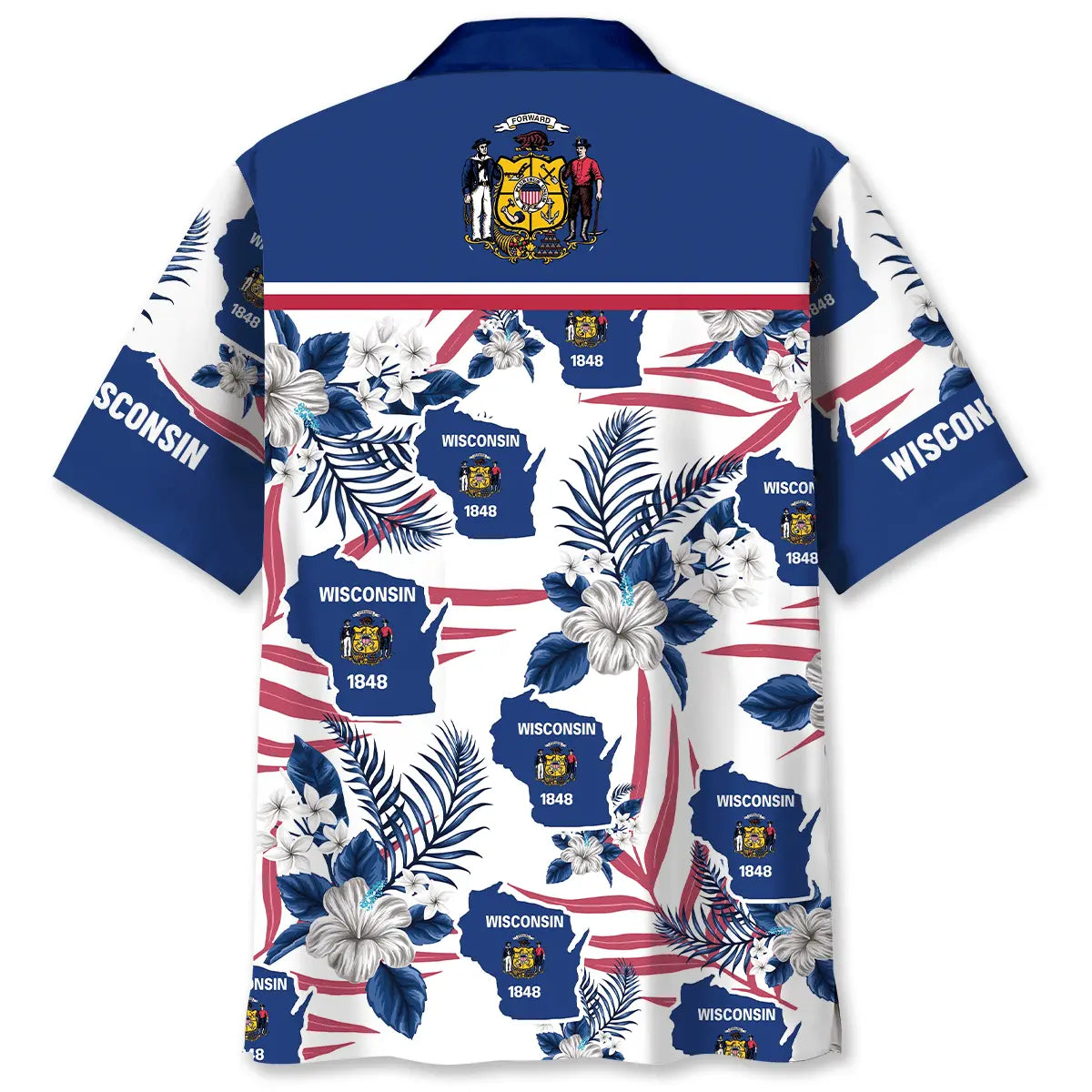 Wisconsin State Hawaiian Shirt