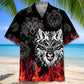 Wolf Fire Hawaiian Shirt