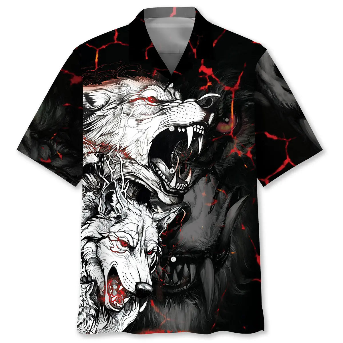 Hawaiian Shirt / Adults / S Wolfs Hawaiian Shirt