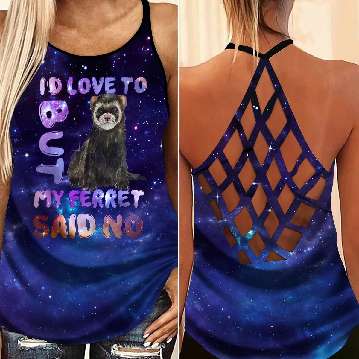 Ferret So Cute 5 – Hollow Tank Top