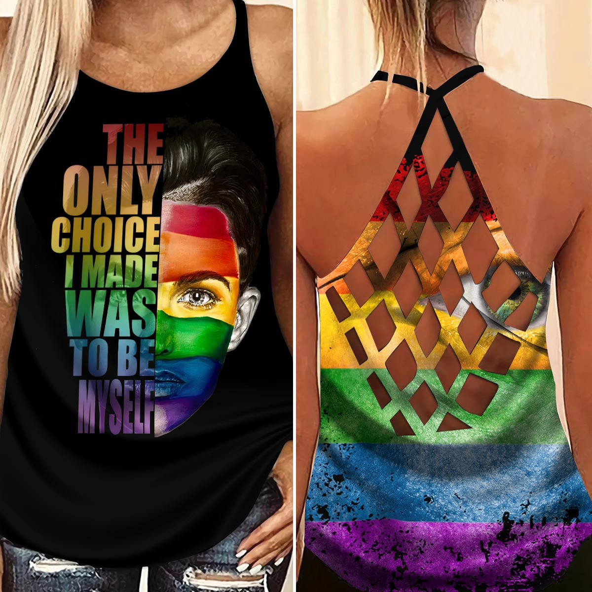 LGBT Love Limited Edition 12 Pride – Hollow Tank Top