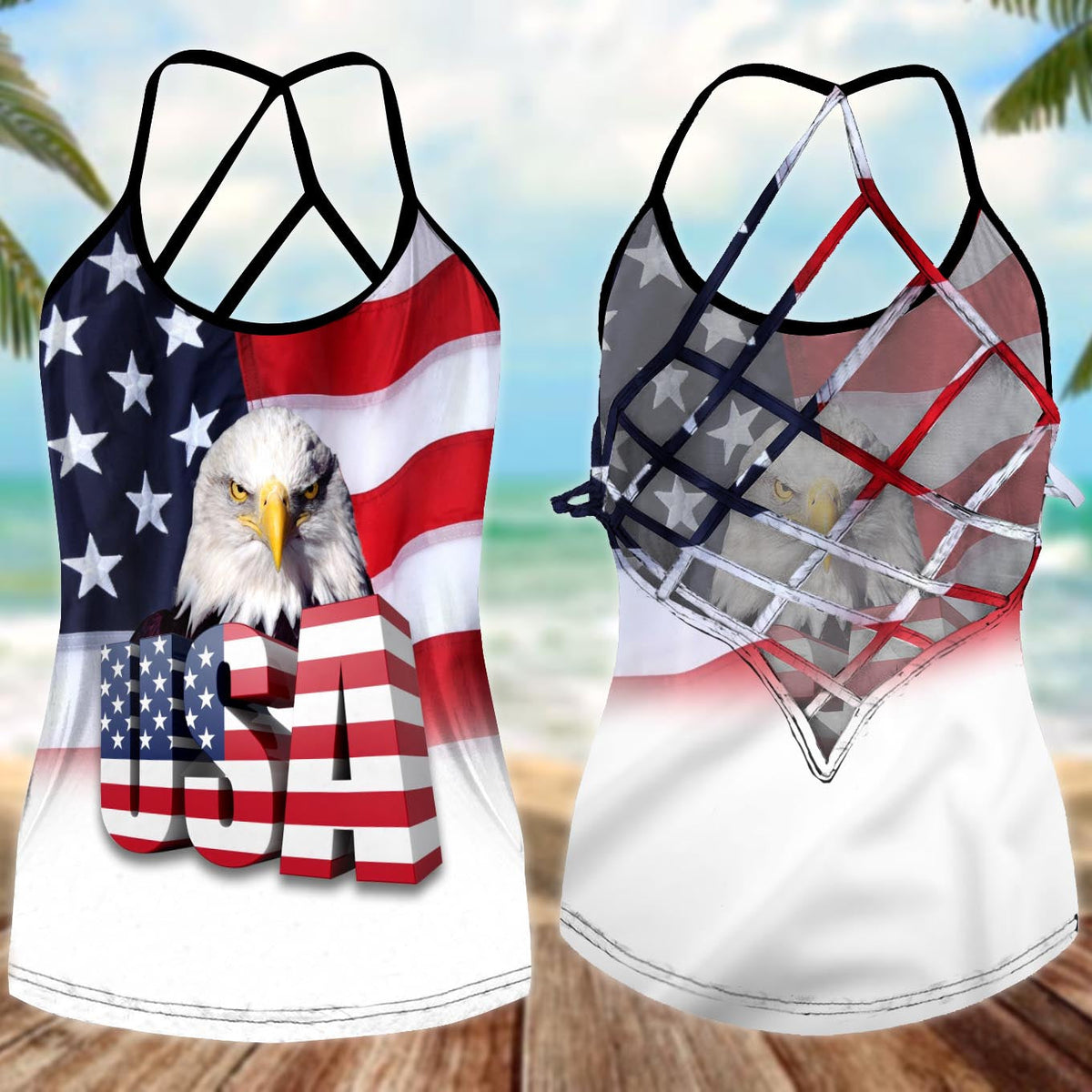 America Independence Day Happiness Limited Edition 5 – Hollow Tank Top