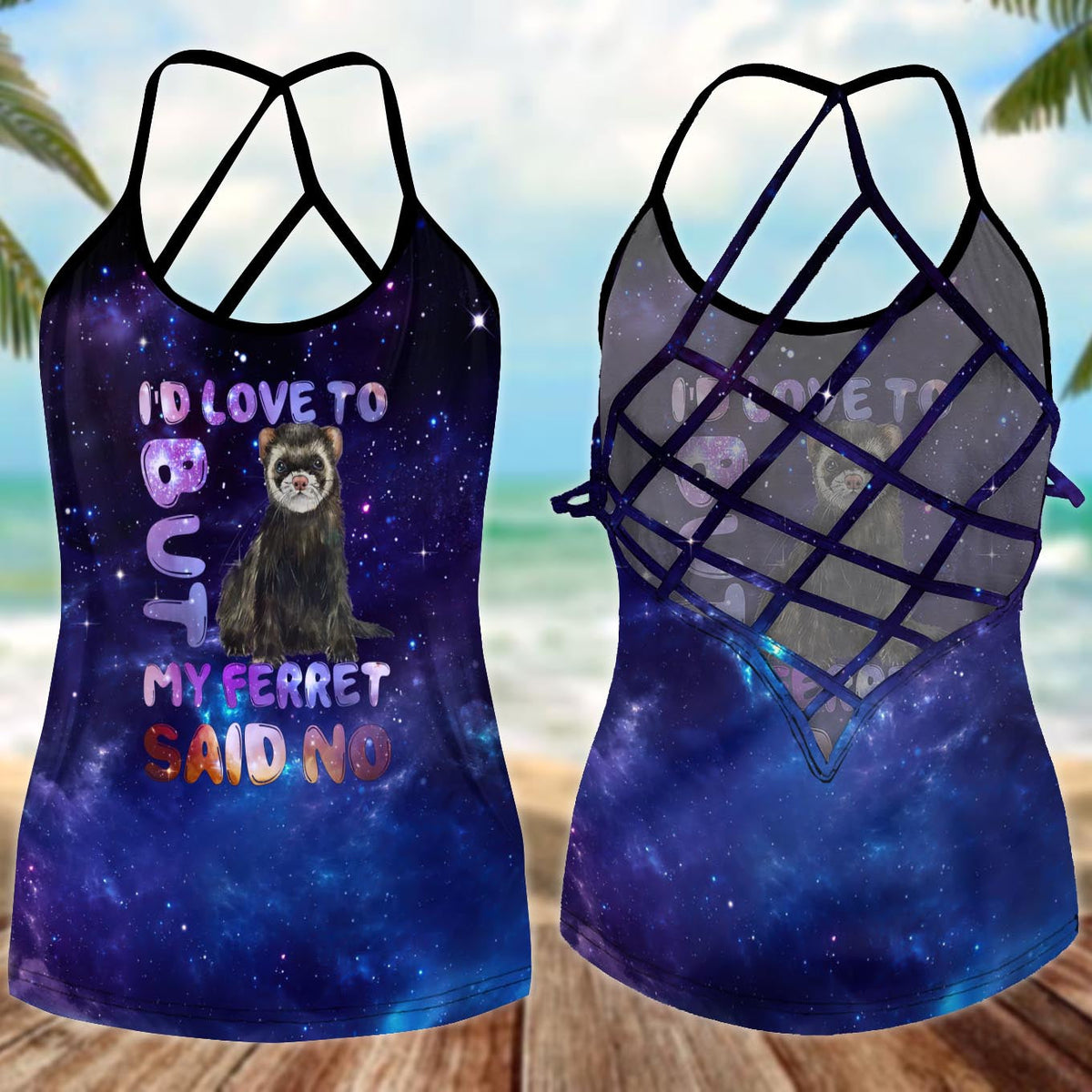 Ferret So Cute 5 – Hollow Tank Top