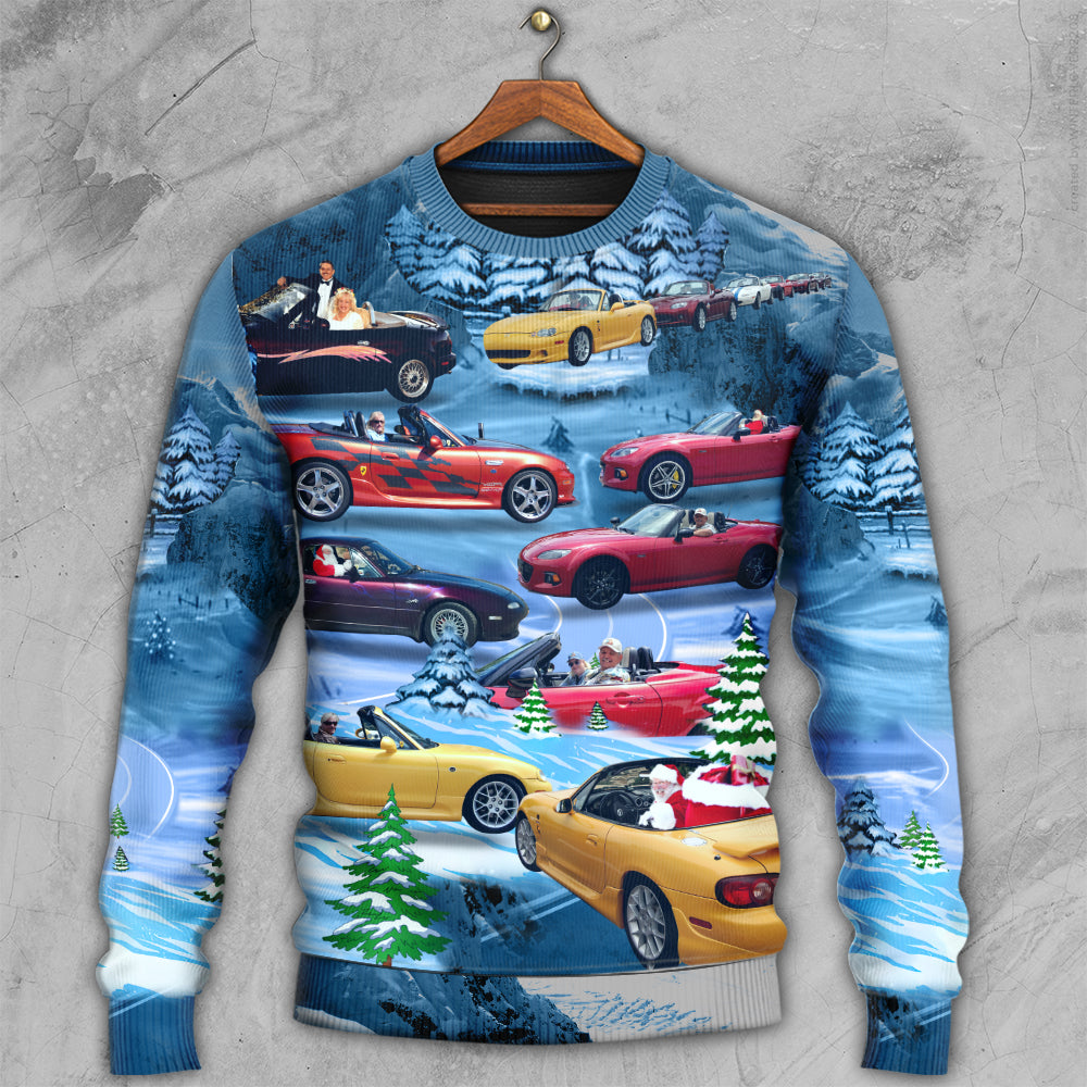 Miata Sports Car Enthusiast Style – Sweater - Ugly Christmas Sweater