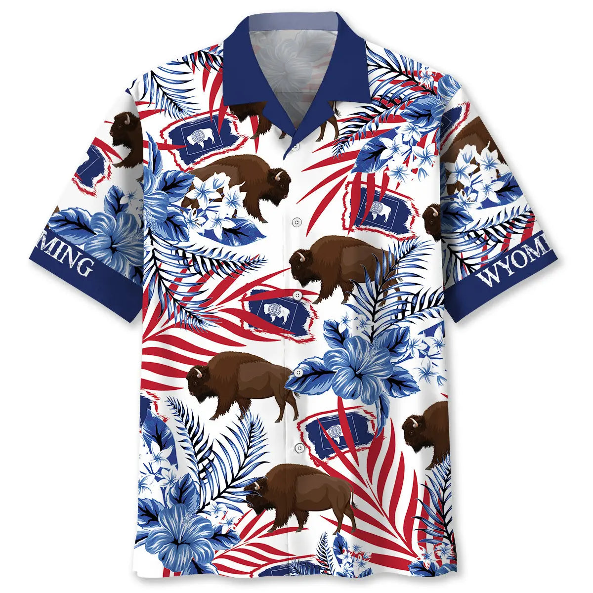 Hawaiian Shirt / Adults / S Wyoming Proud Hawaiian Shirt