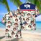 Wyoming State Hawaiian Shirt Custom Photo Girl Friend Wife