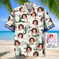 Hawaiian Shirt / Adults / S Wyoming State Hawaiian Shirt Custom Photo Girl Friend Wife